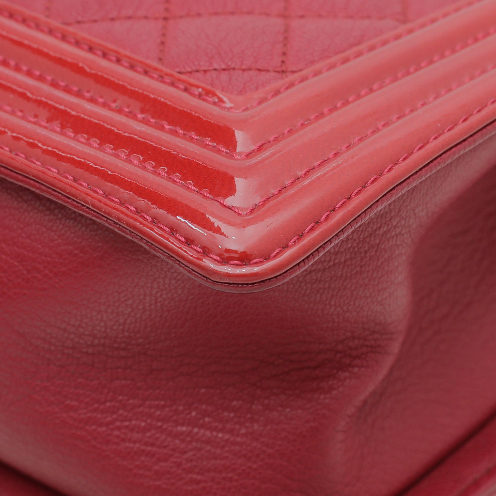 Chanel Red Le Boy Medium Bag