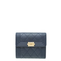 Chanel Navy Boy Compact Wallet
