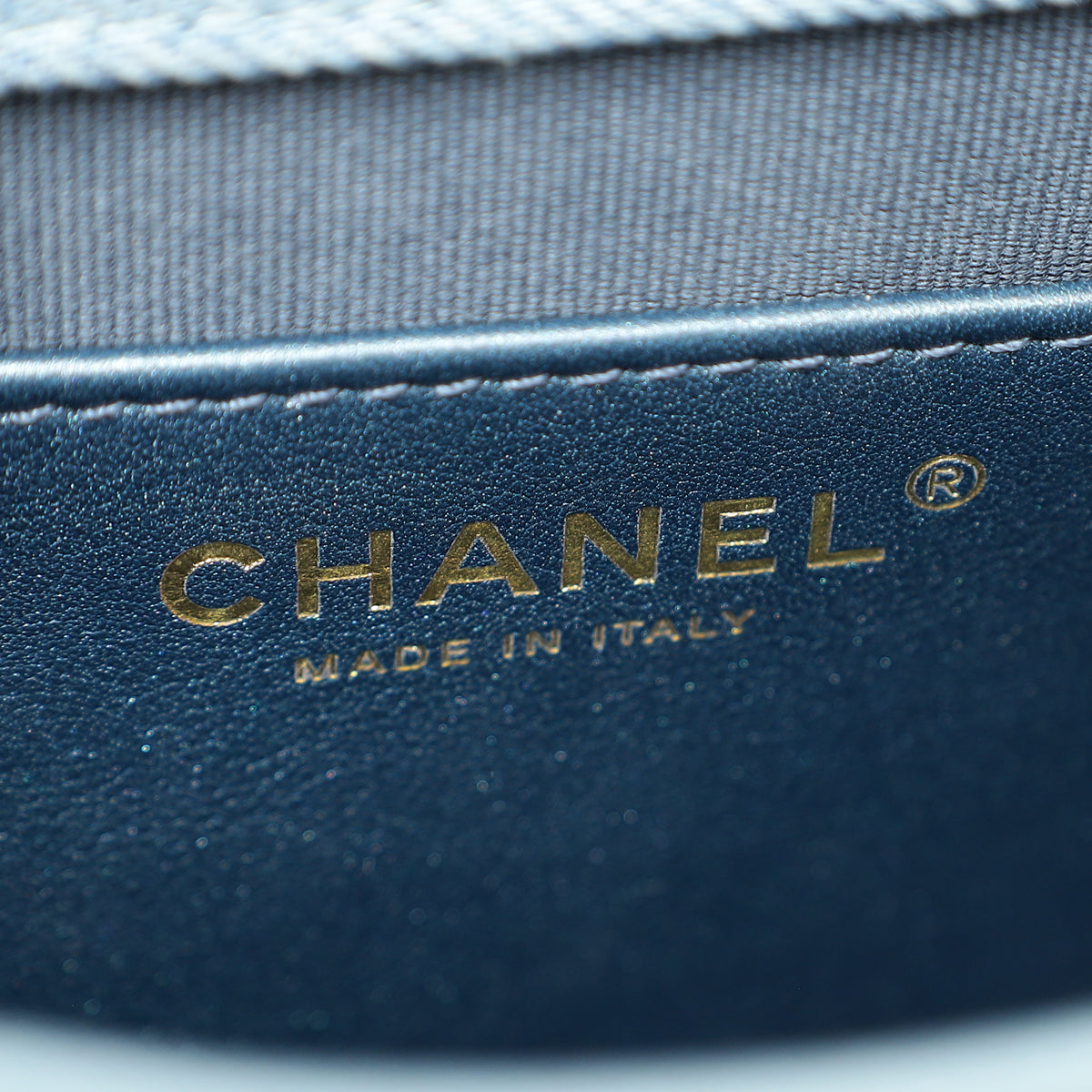 Chanel Blue CC Denim Messenger Bag