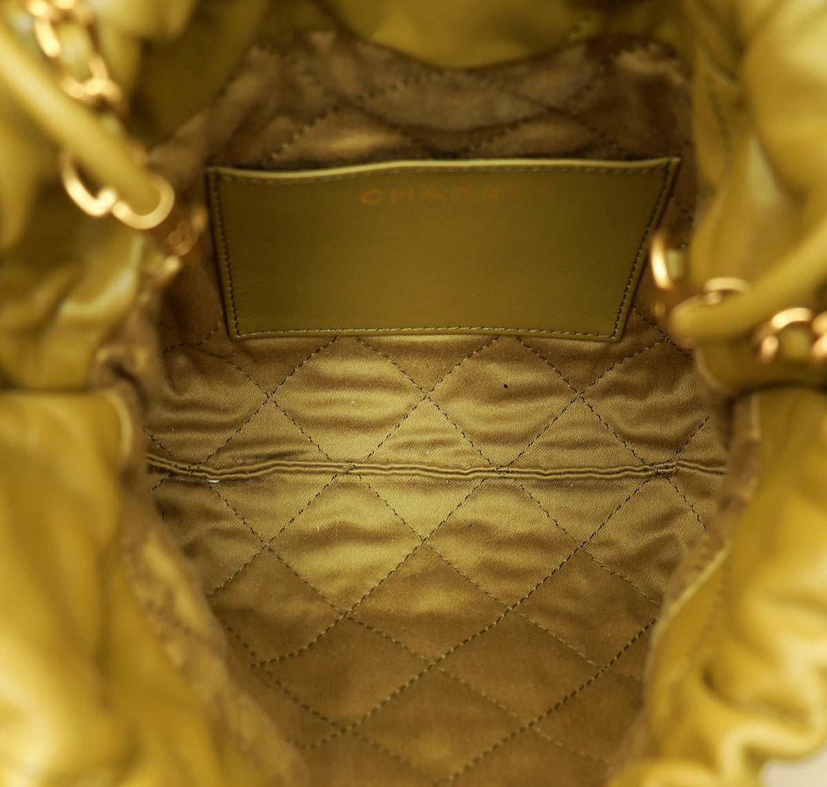 Chanel Olive Shiny 22 Mini Bag