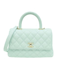 Chanel Light Blue Coco Handle Small Bag