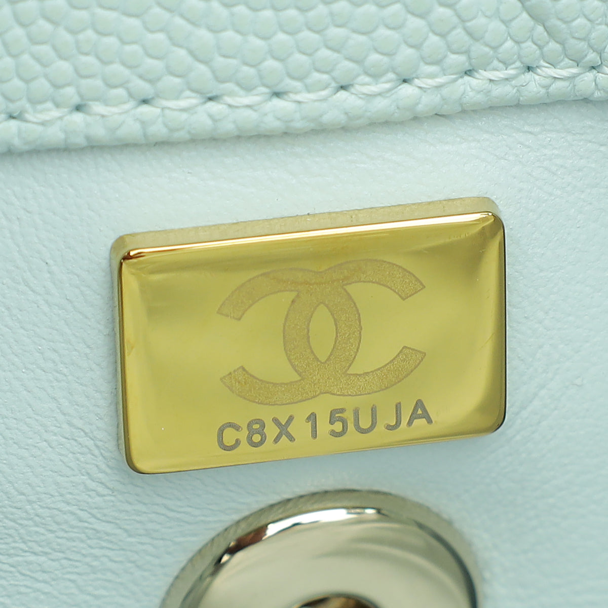 Chanel Light Blue Coco Handle Small Bag