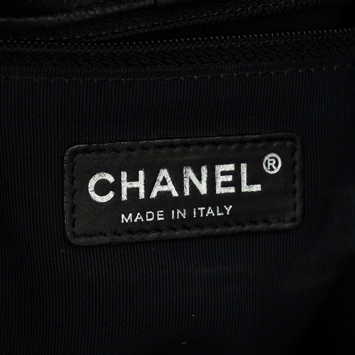 Chanel Black CC Charm Quilted Tote Bag