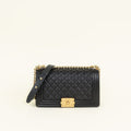 Chanel Black Le Boy Quilted Medium Flap Bag