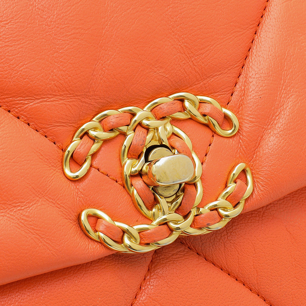 Chanel Orange 19 Large Bag