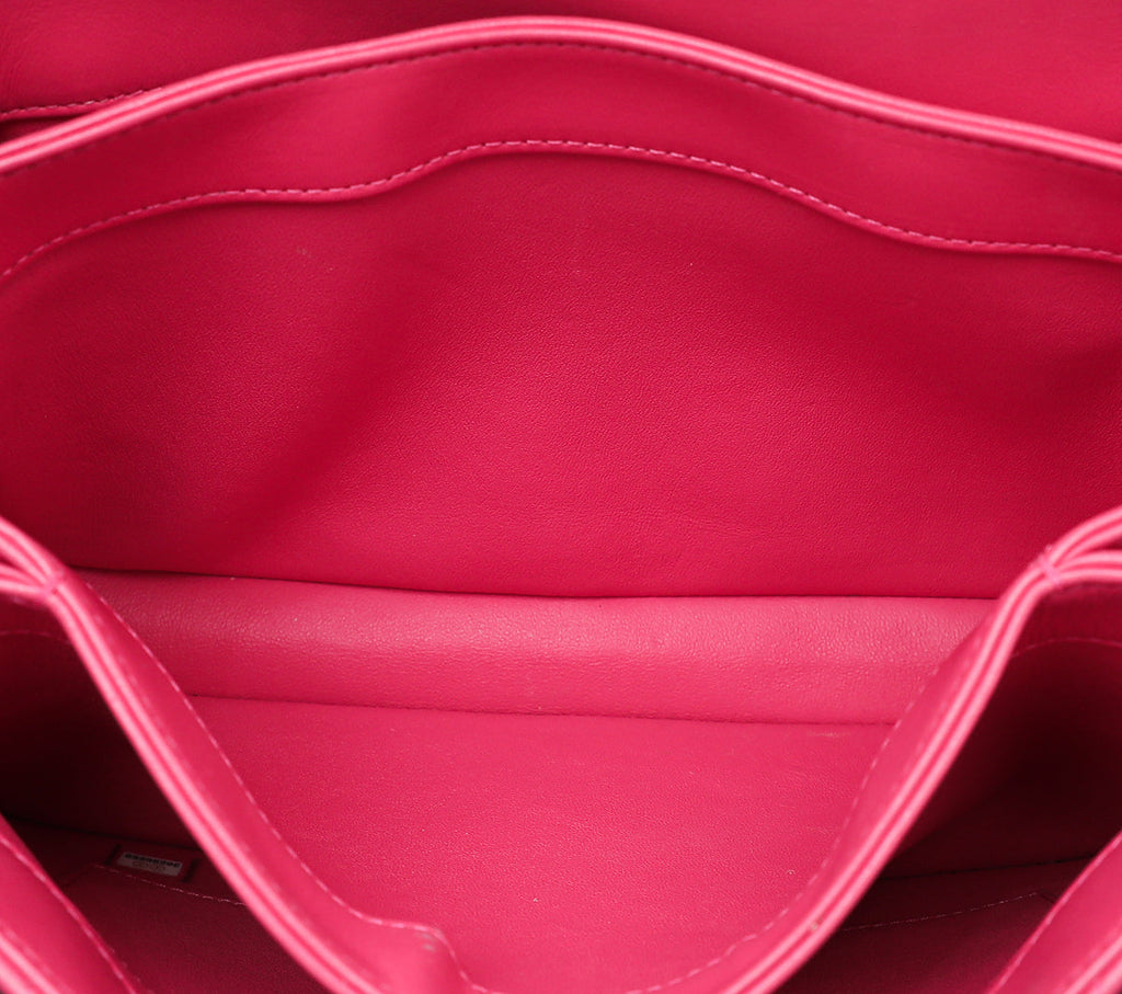 Chanel Fuchsia CC Trendy Top Handle Medium Bag