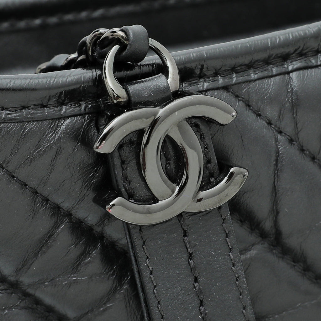 Chanel So Black Gabrielle Small Hobo Bag