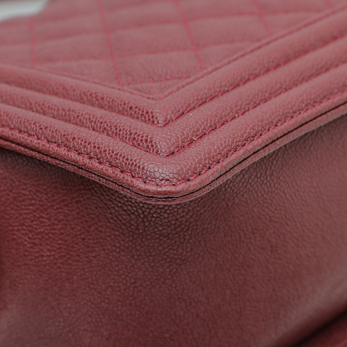 Chanel Dark Red Le Boy Medium Bag