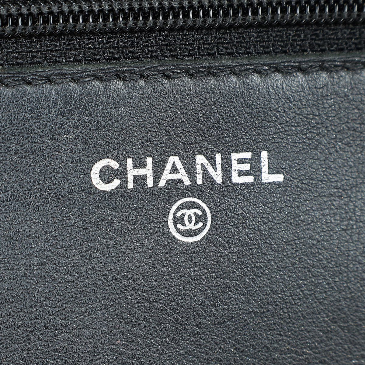 Chanel Black CC Timeless Wallet On Chain