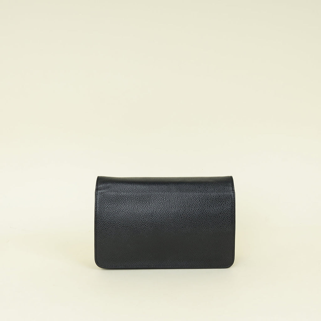 Chanel Black CC Timeless Wallet On Chain