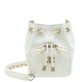 Chanel White Business Affinity Mini Bucket Bag