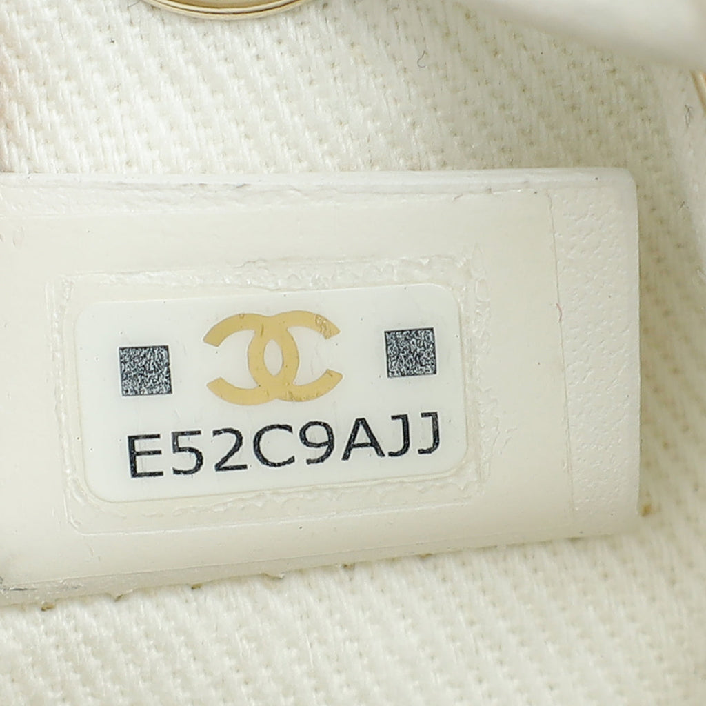 Chanel White Business Affinity Mini Bucket Bag