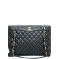 Chanel Black Coco Vintage Timeless Tote Large Bag