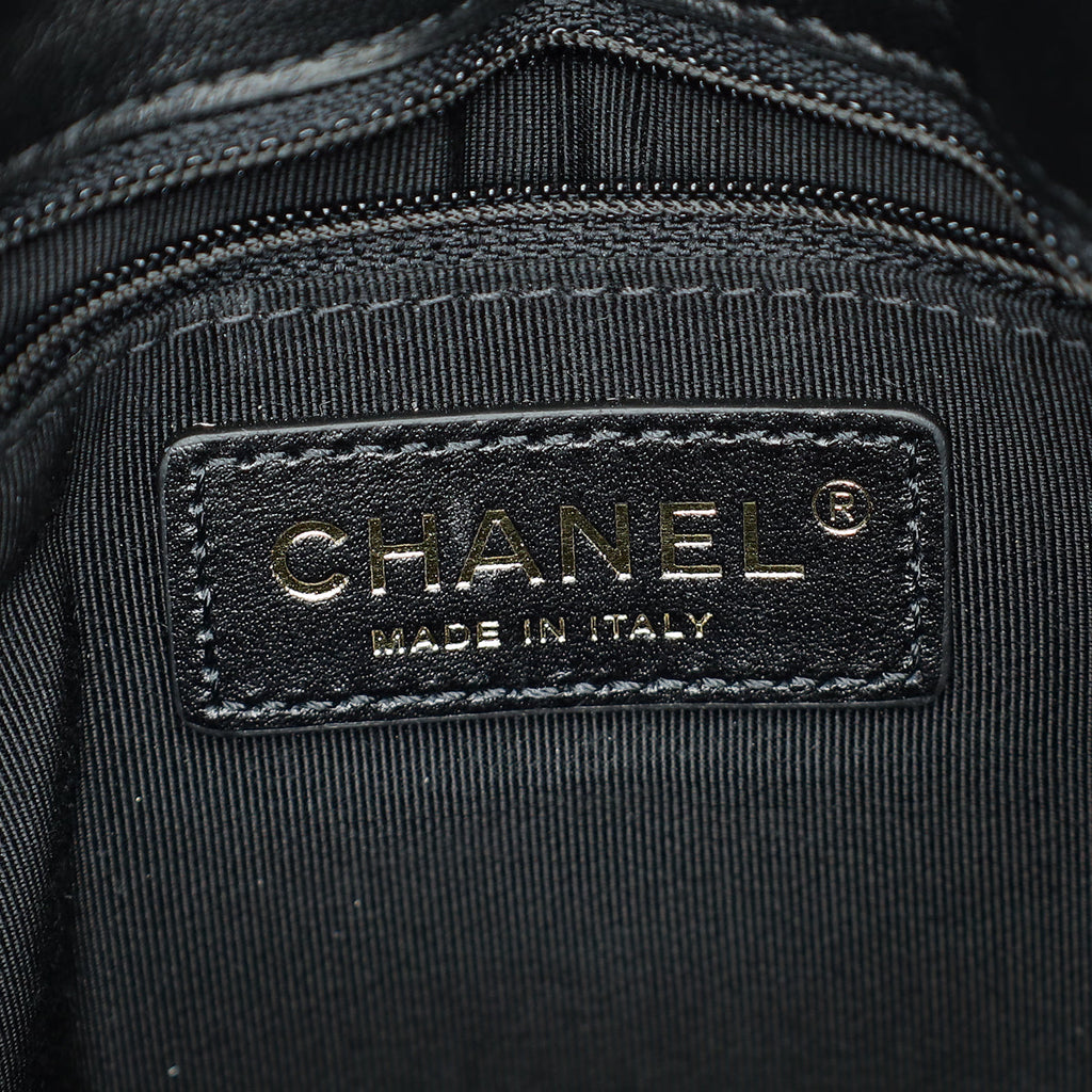 Chanel Black CC Double Pocket Flap Crossbody Bag