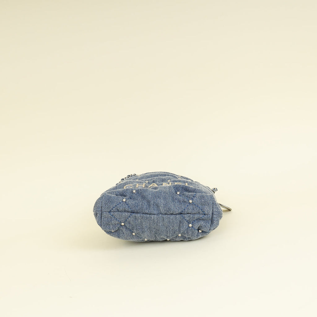 Chanel Blue CC 22 Denim Embellished Mini Bag