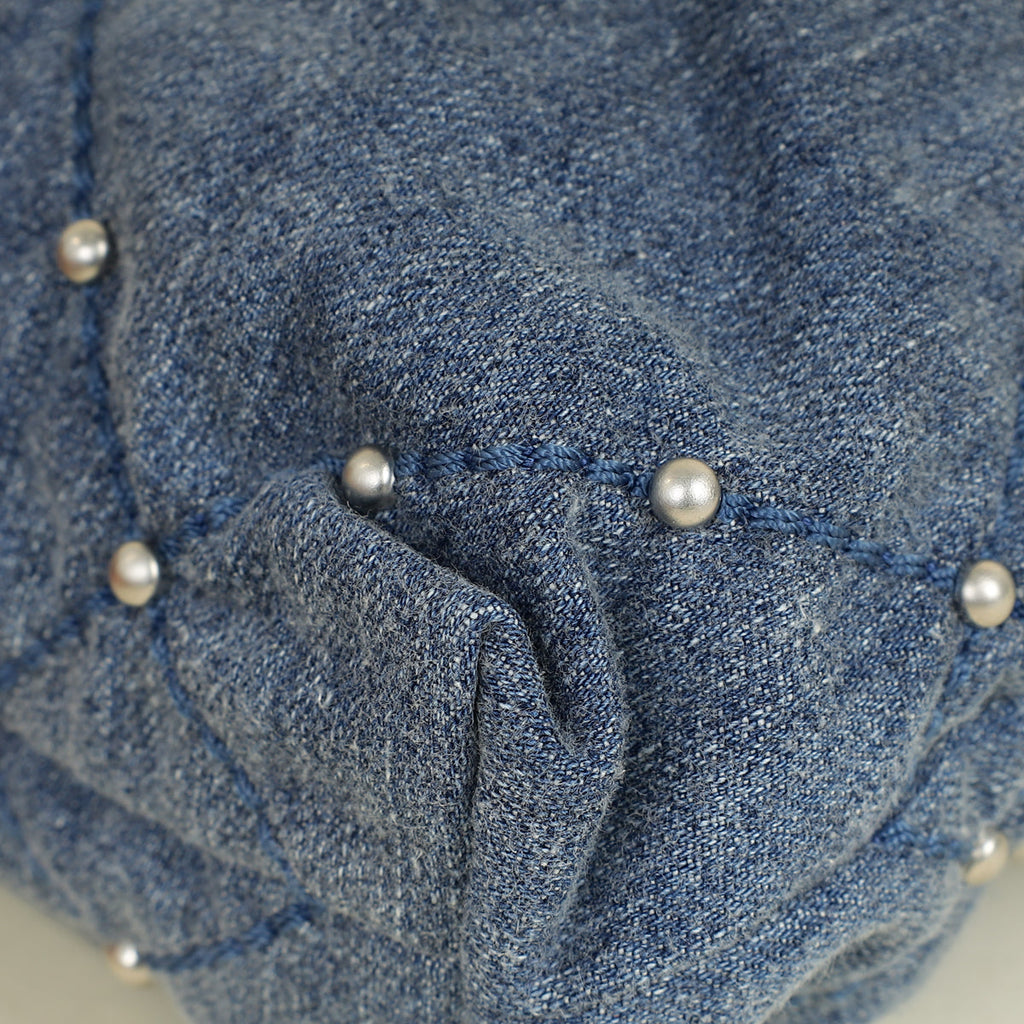 Chanel Blue CC 22 Denim Embellished Mini Bag
