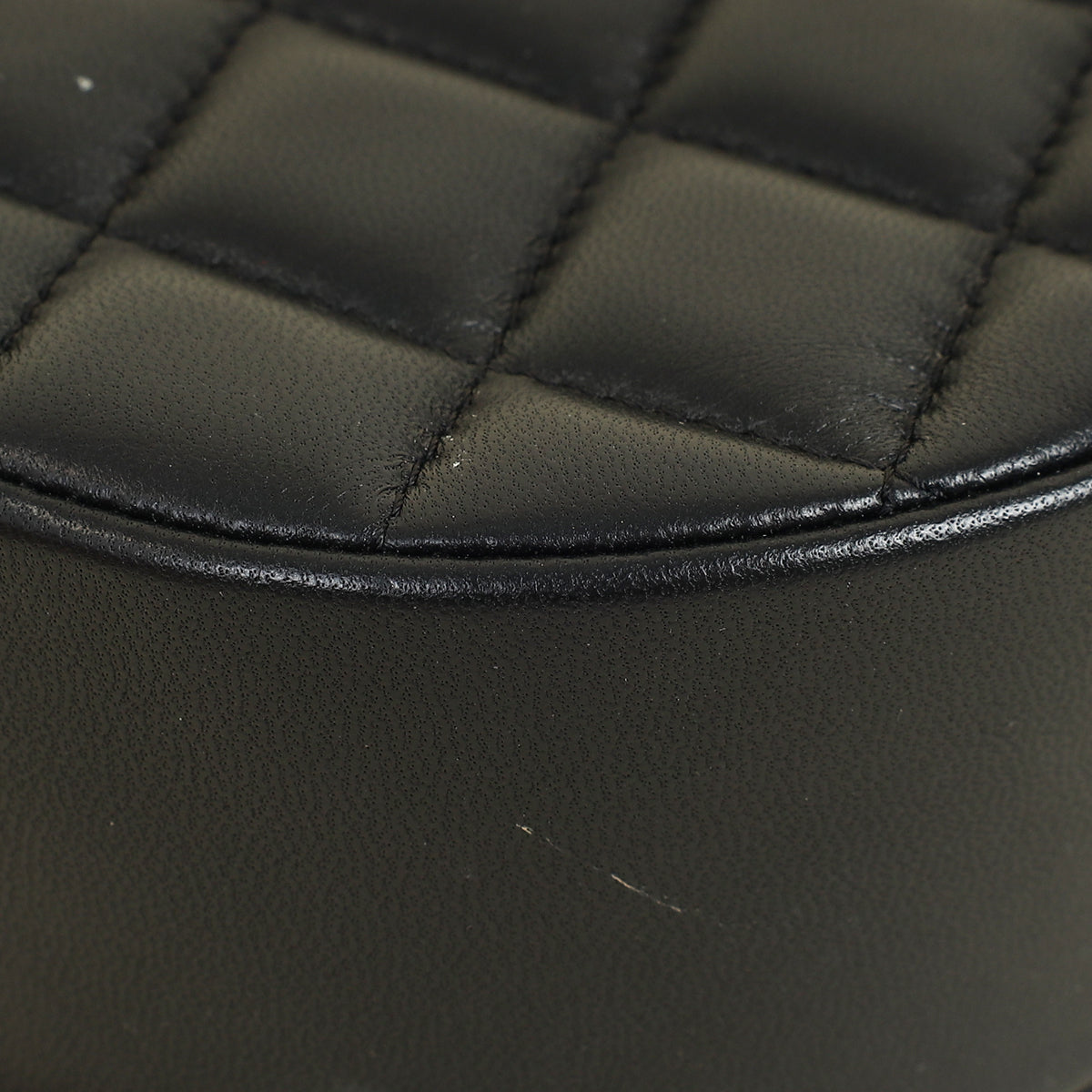 Chanel Black CC Chain Around Round Clutch Bag