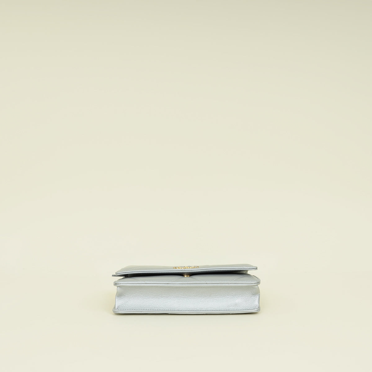 Chanel Silver CC 19 Wallet On Chain