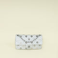 Chanel Silver CC Perforated Paris-Dubai Medal Single Flap Bag