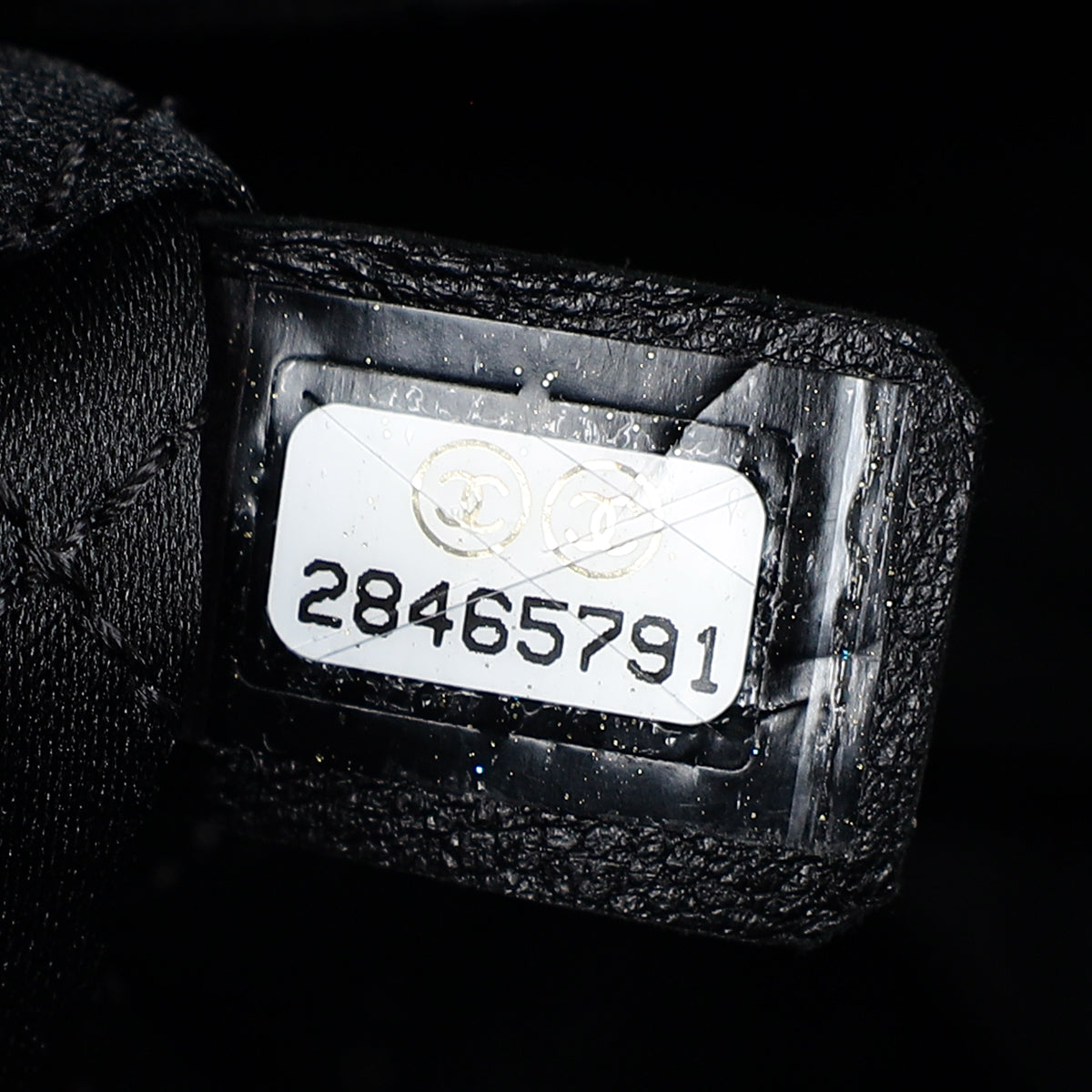 Chanel Black CC Satin Quilted Flap Bag
