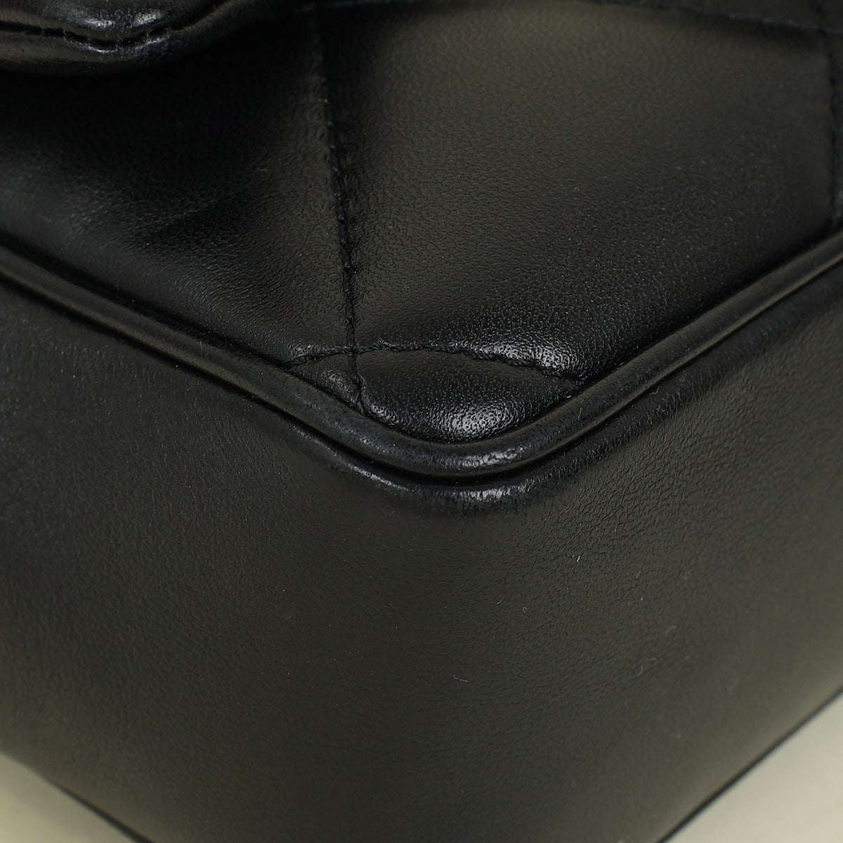 Chanel Black CC Top Handle Large Quilted Flap Bag