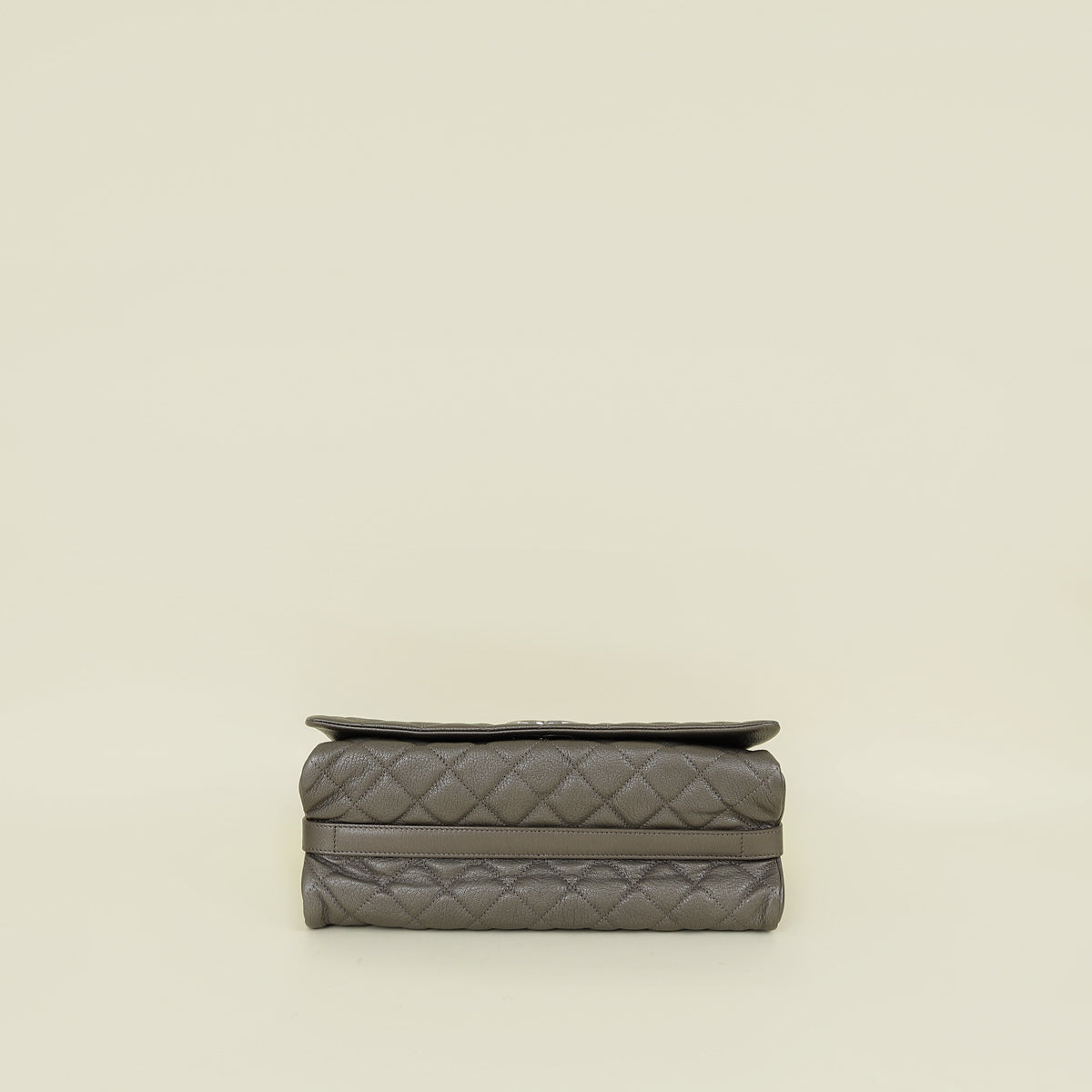 Chanel Etoupe Grey CC City Rock Flap Large Bag