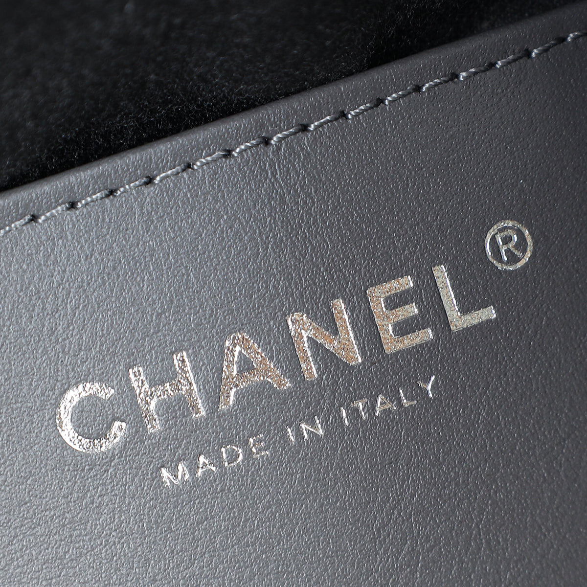 Chanel Metallic Dark Silver 25 Mini Bag