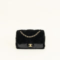 Chanel Black Furry Coco Flap Bag