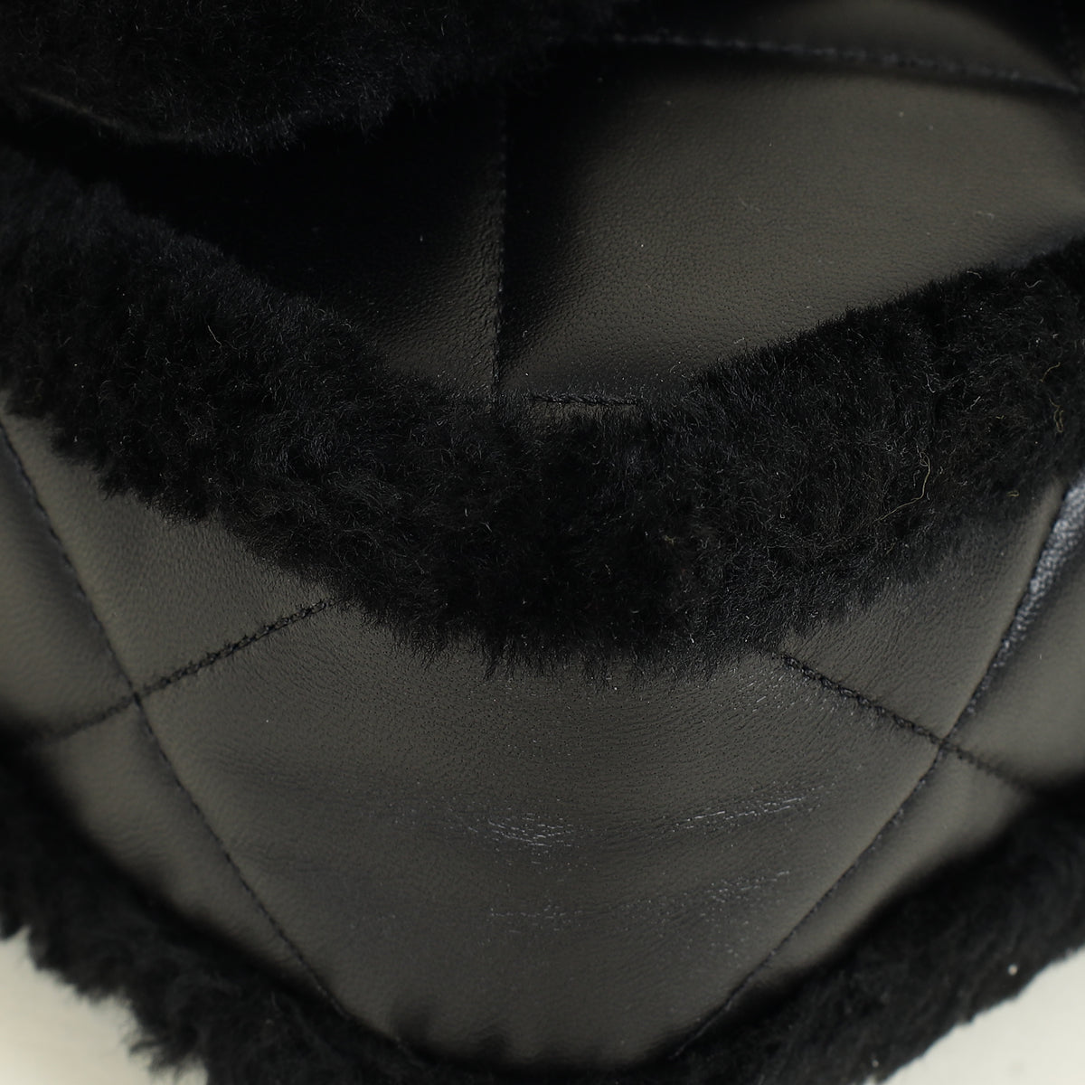 Chanel Black Furry Coco Flap Bag