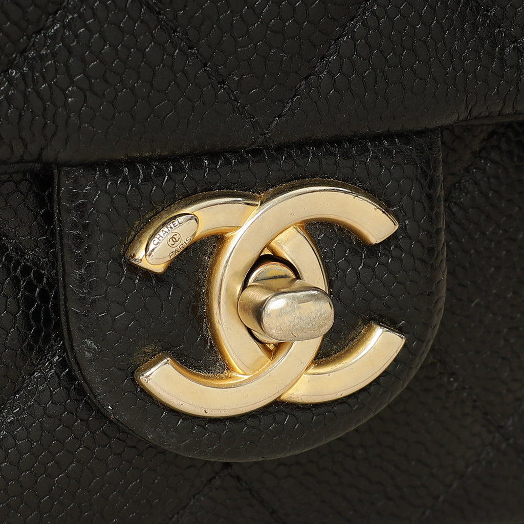 Chanel Black CC Medallion Mini Flap Bag