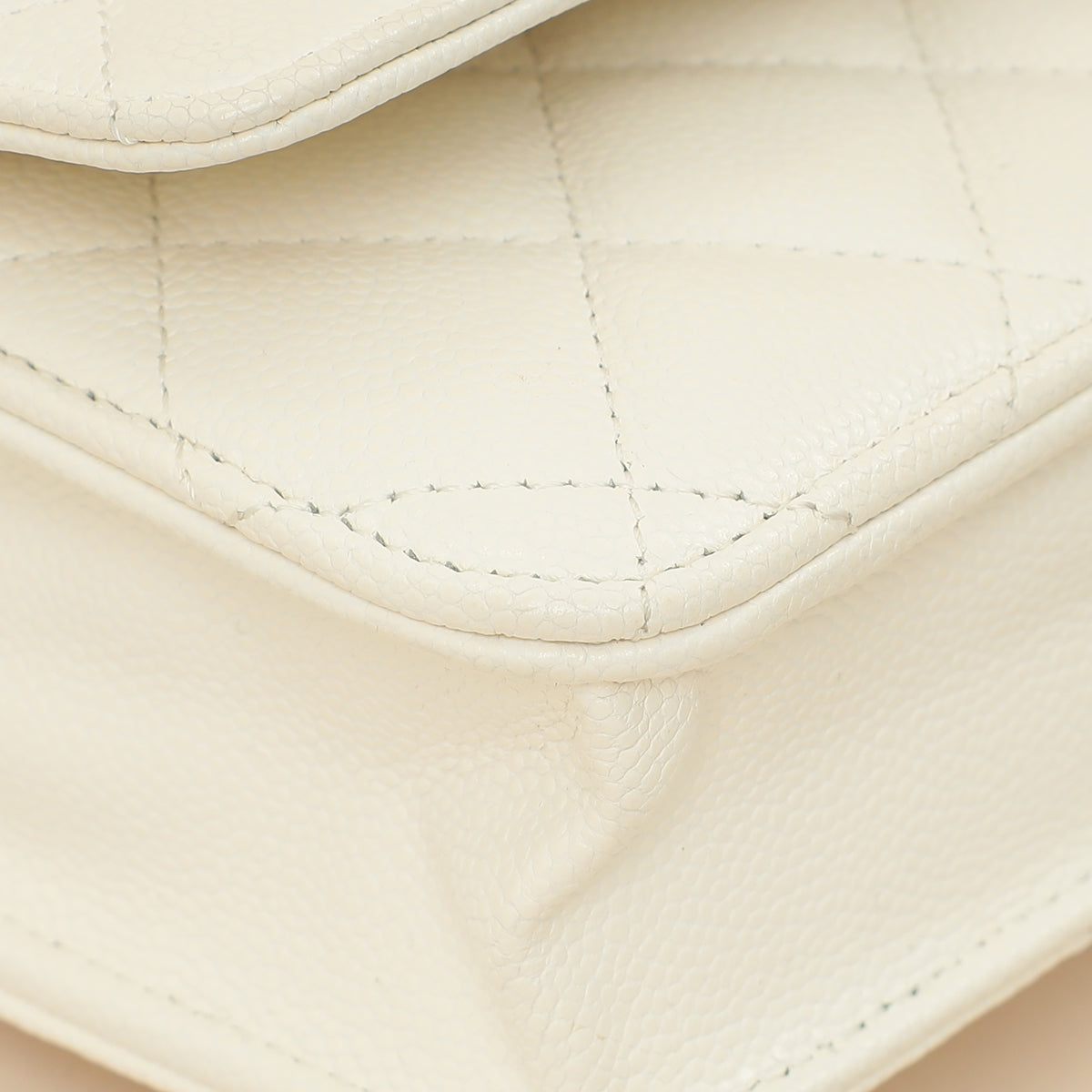 Chanel White Classic Wallet on Chain