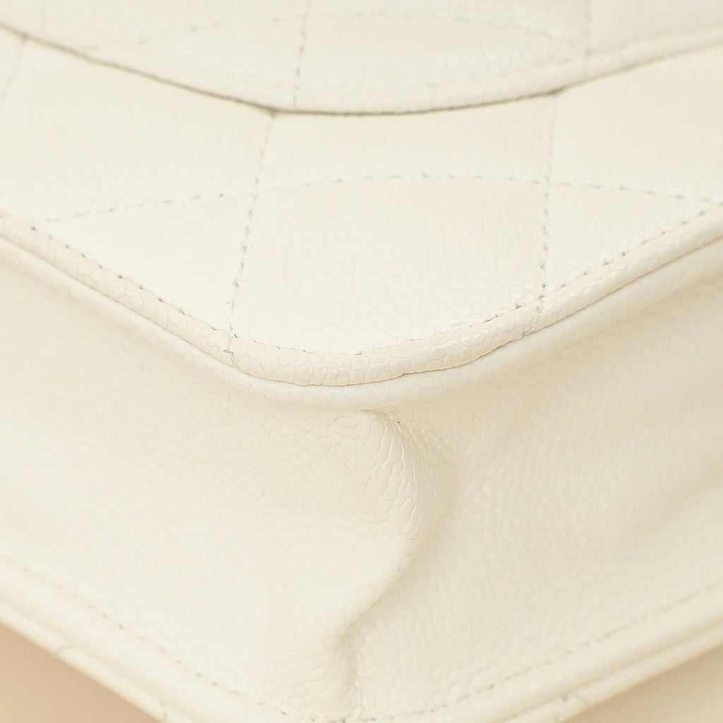 Chanel White Classic Wallet on Chain