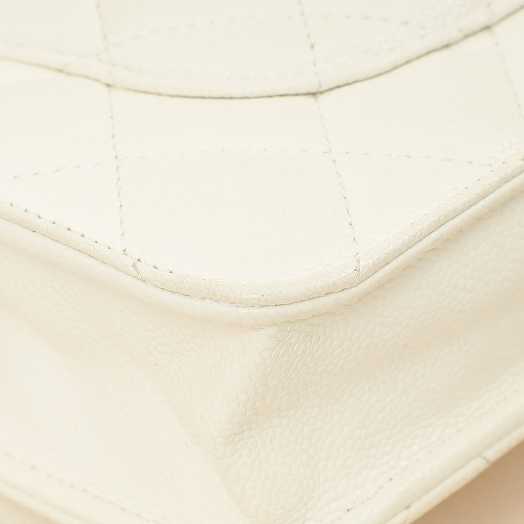 Chanel White Classic Wallet on Chain