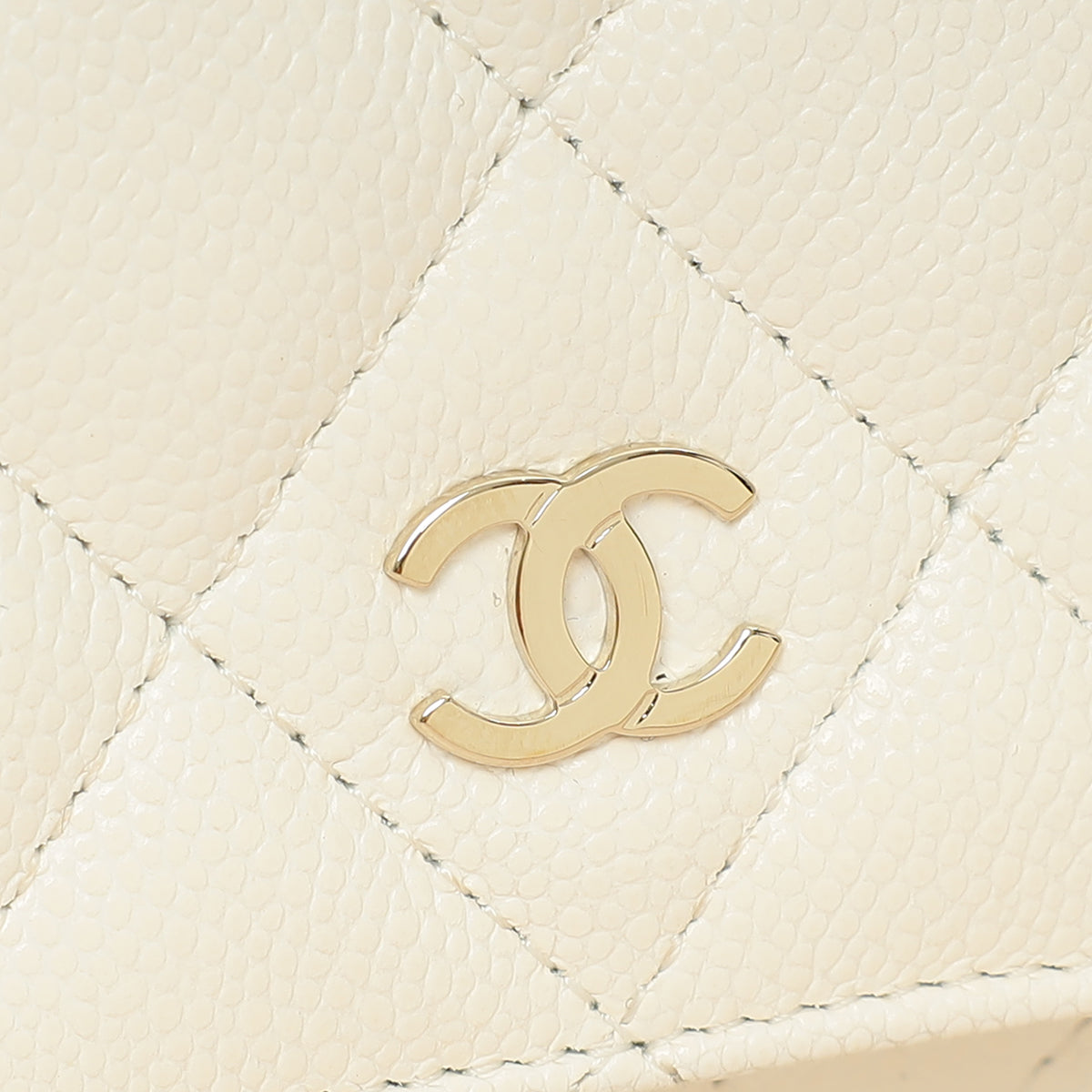 Chanel White Classic Wallet on Chain