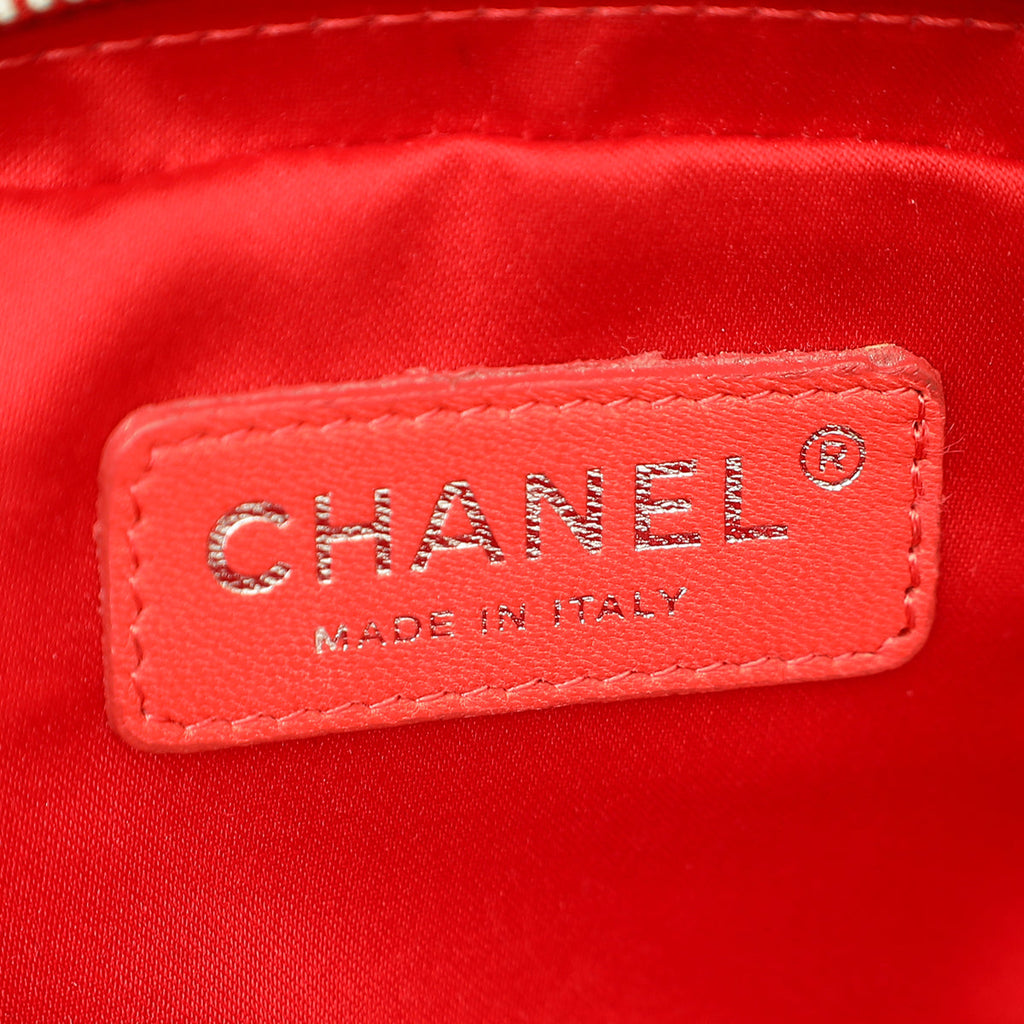 Chanel Red Ultimate Stitch Mini Flap Wallet on Chain