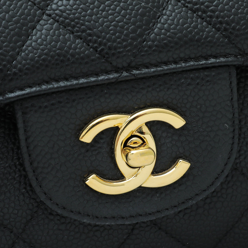 Chanel Black Classic Single Flap Maxi Bag