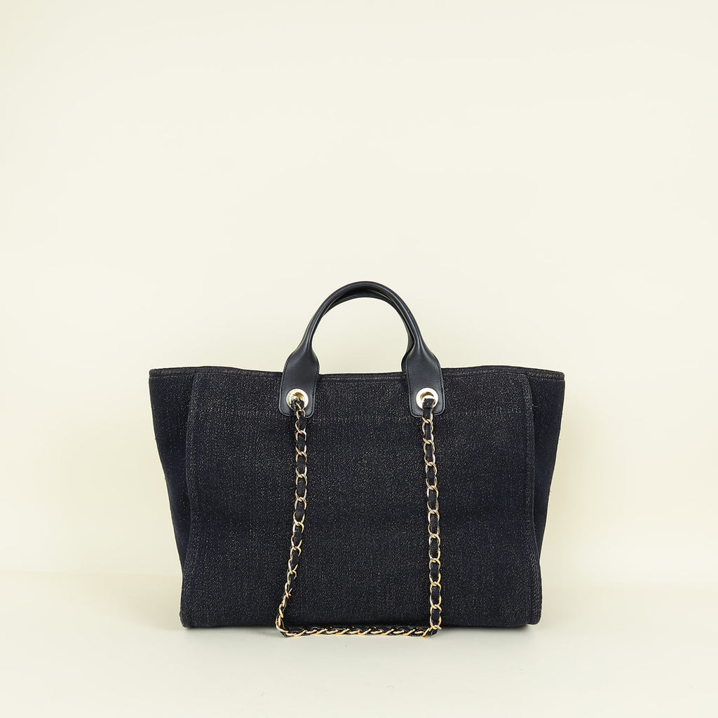Chanel Bicolor Deauville Shopping Tote Bag