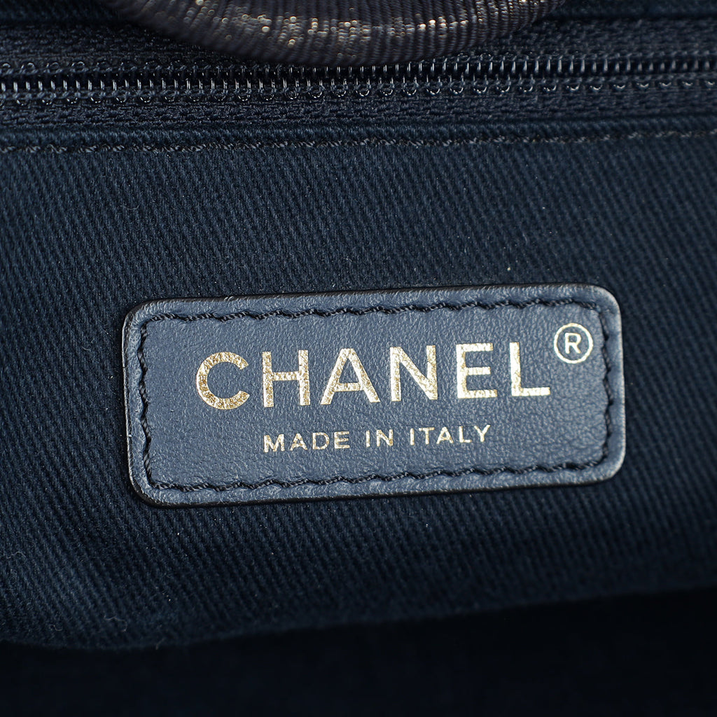 Chanel Bicolor Deauville Shopping Tote Bag