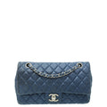 Chanel Blue Classic Double Flap Medium Bag
