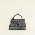 Chanel Dark Ruthenium CC Coco Handle Flap Bag