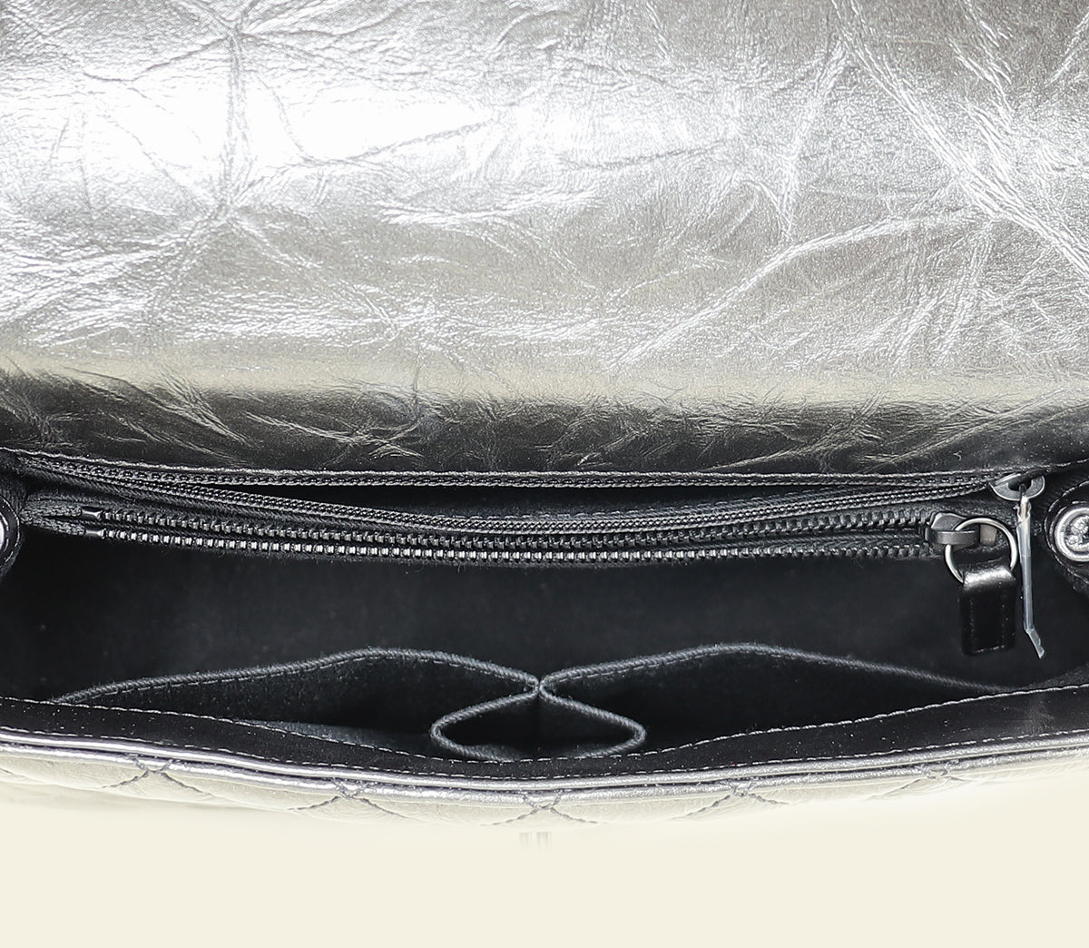 Chanel Dark Ruthenium CC Coco Handle Flap Bag