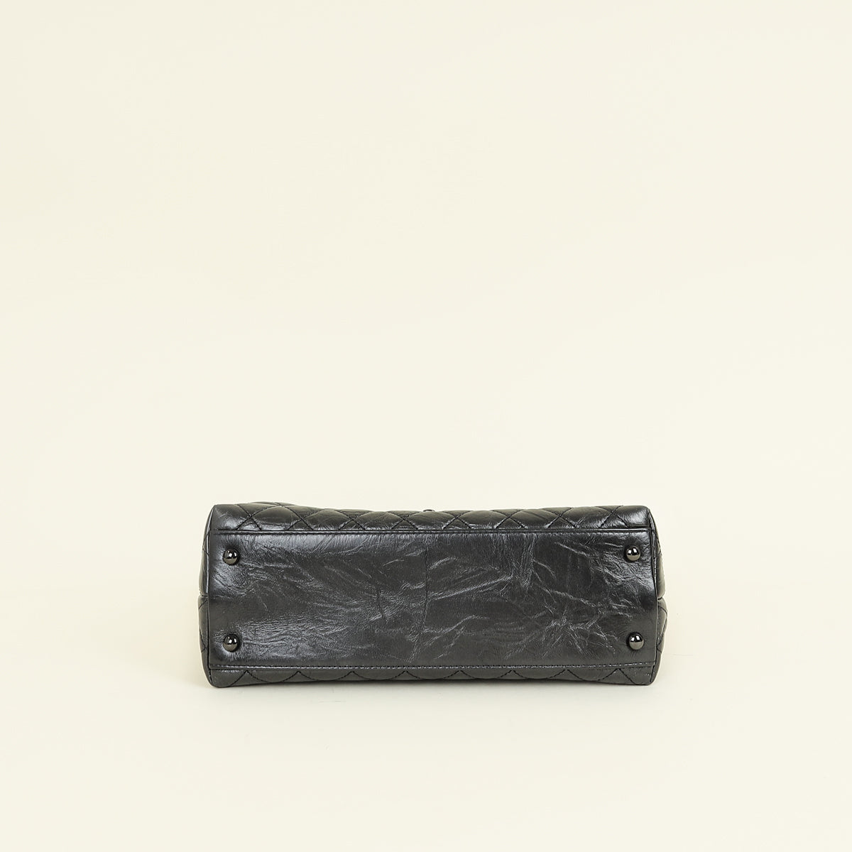 Chanel Dark Ruthenium CC Coco Handle Flap Bag
