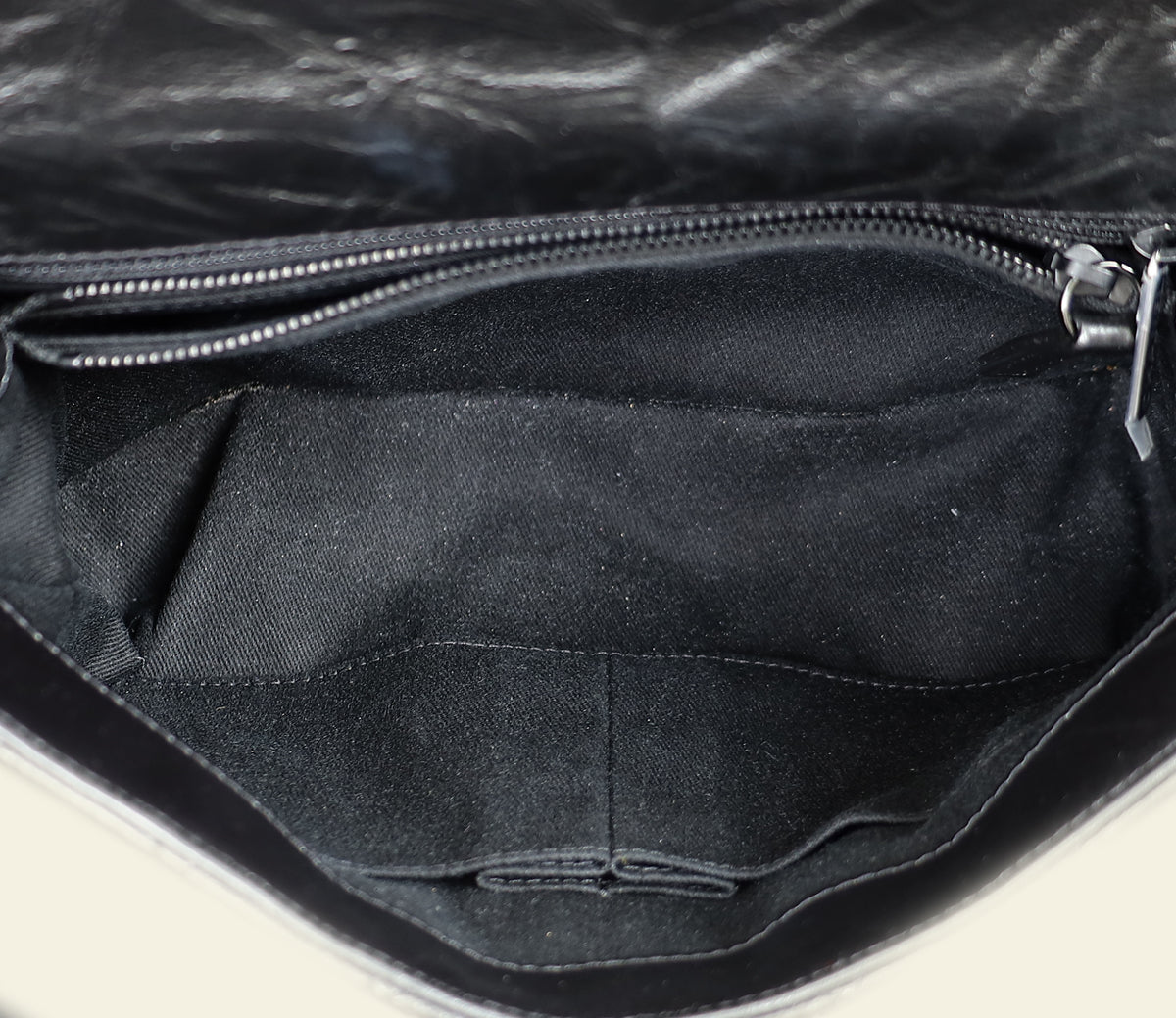 Chanel Dark Ruthenium CC Coco Handle Flap Bag