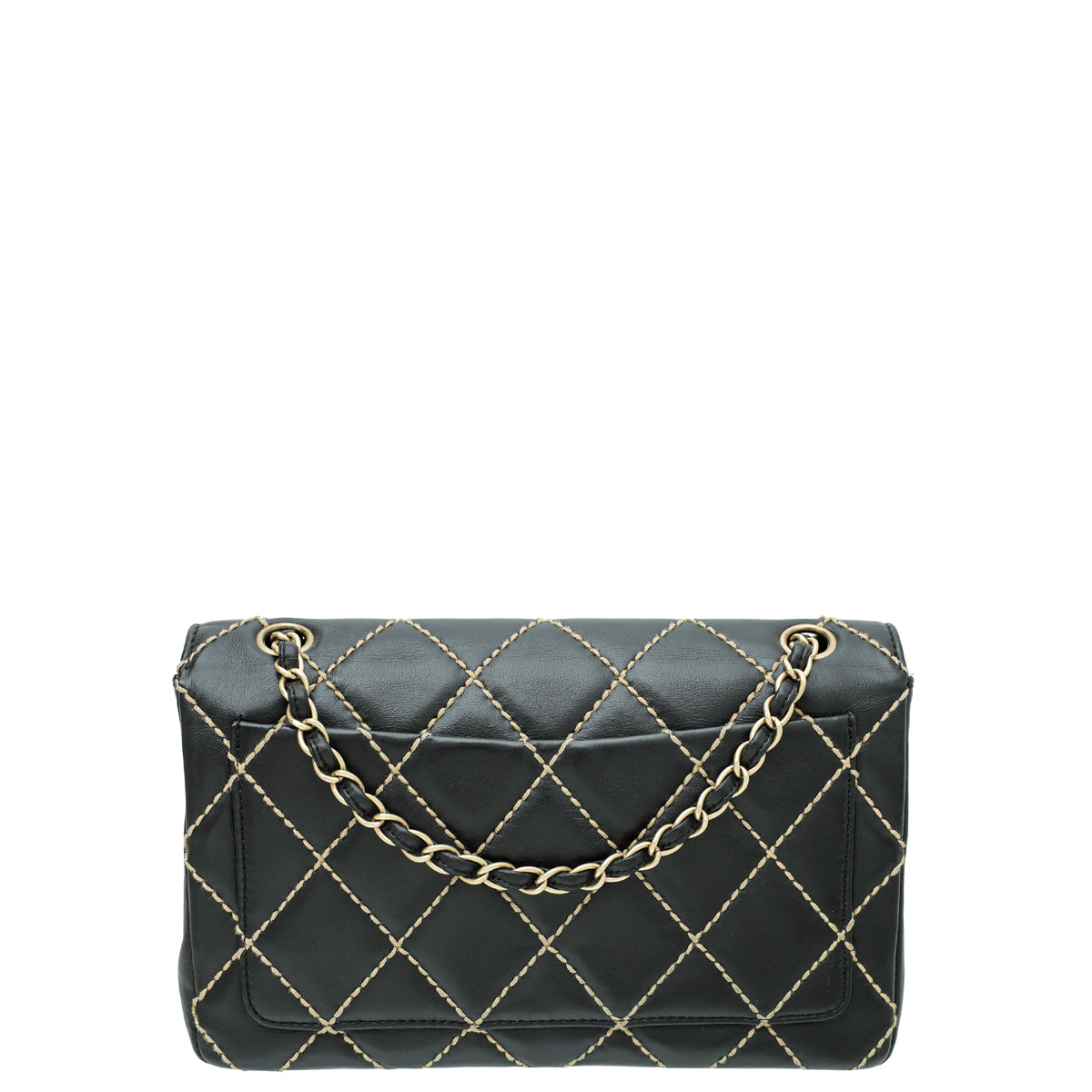 Chanel Black Wild Stitch Flap Medium Bag