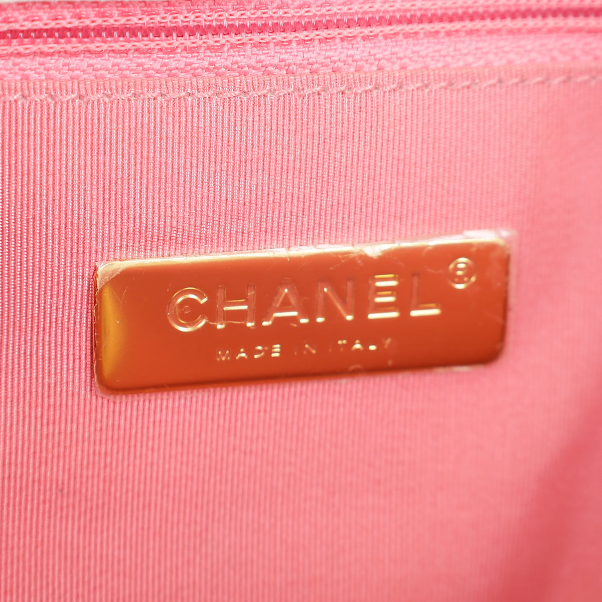 Chanel White CC 19 Small Flap Bag