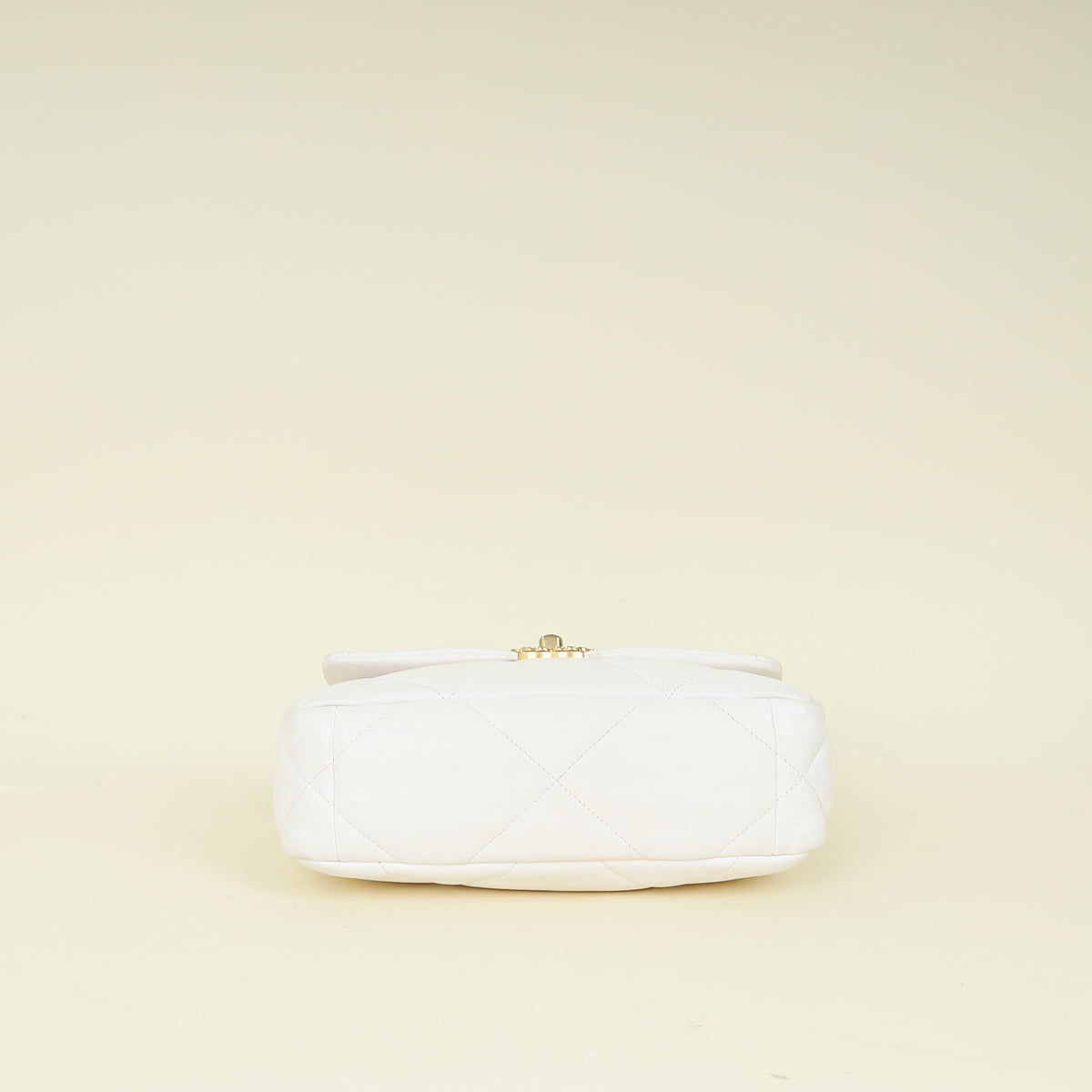 Chanel White CC 19 Small Flap Bag