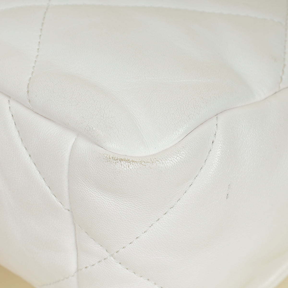Chanel White CC 19 Small Flap Bag
