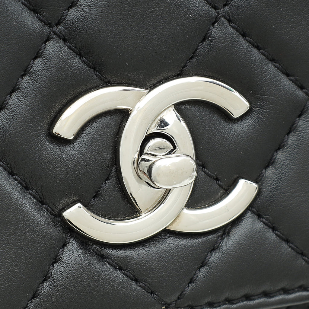 Chanel Black CC In-The-Business Flap Bag