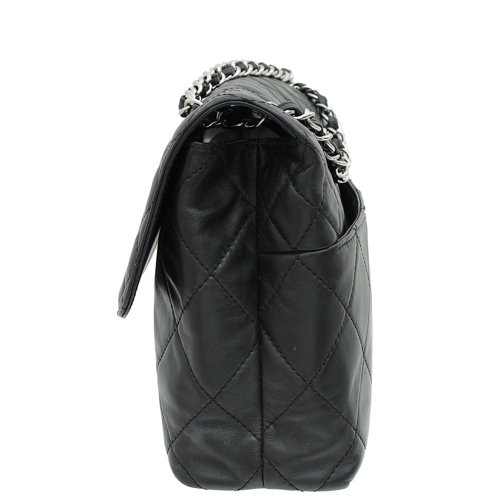 Chanel Black CC In-The-Business Flap Bag