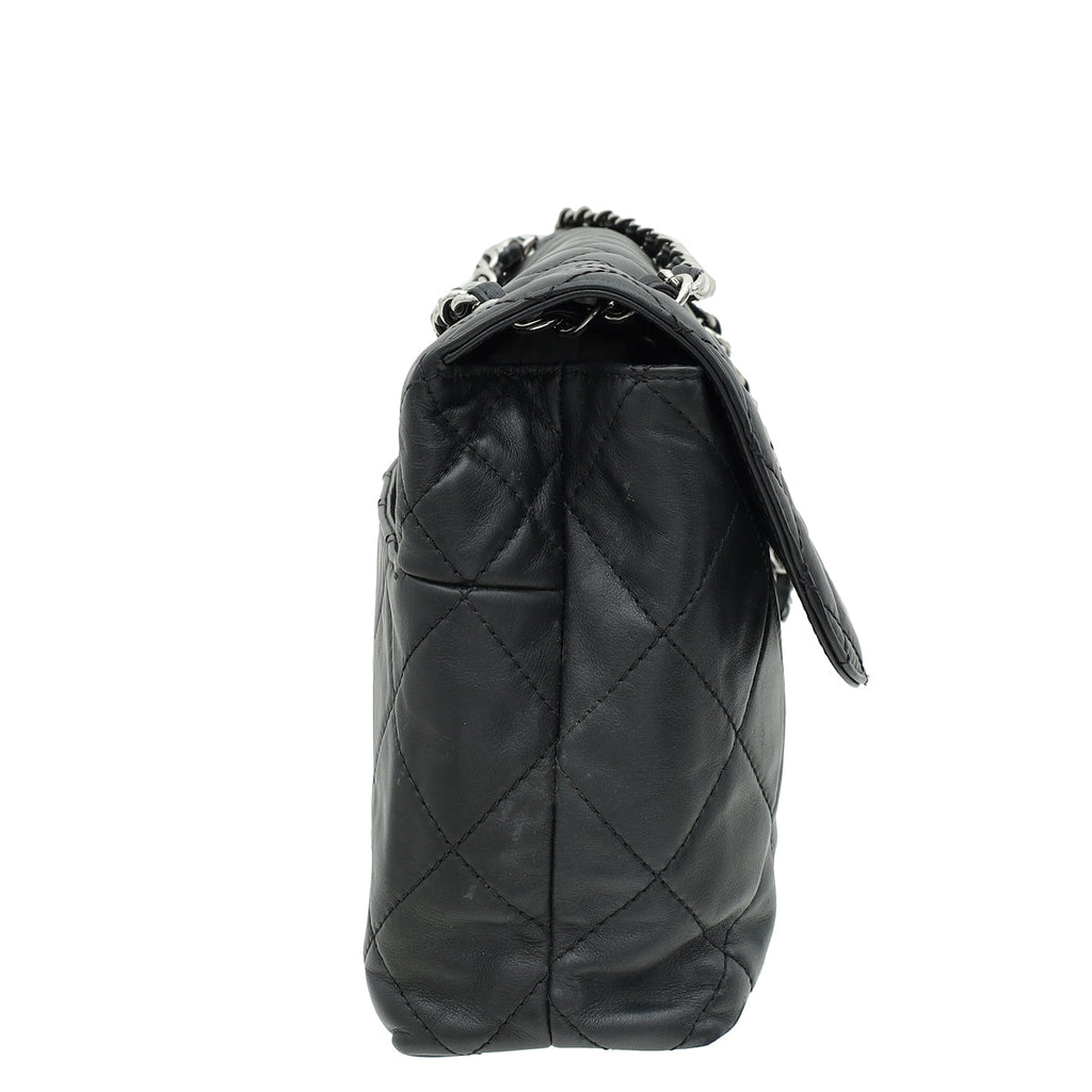 Chanel Black CC In-The-Business Flap Bag